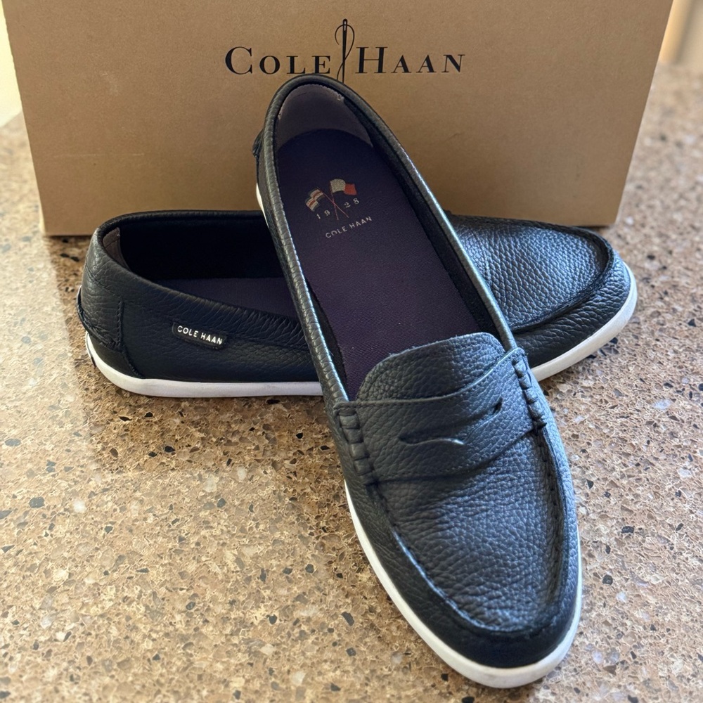Cole Haan Women's Black Leather Loafers